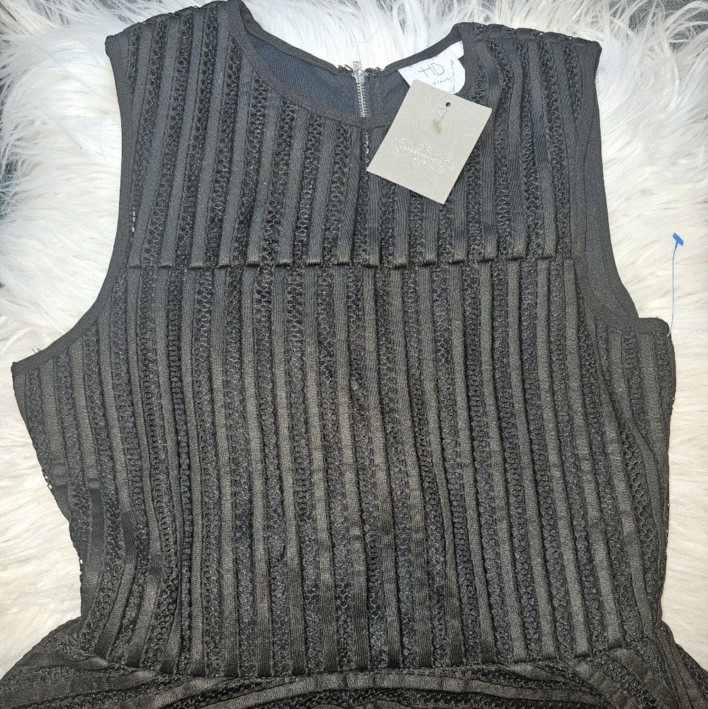 Anthropologie Gorgeous Black dress top size xs